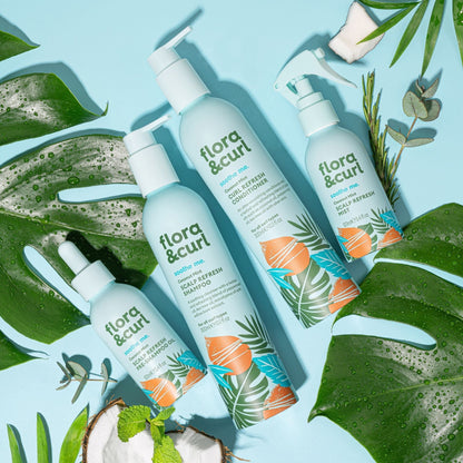 Flora &amp; Curl Soothe Me Coconut Mint Scalp Refresh Mist 100ml - Tratamiento del cuero cabelludo - Curly Nest Spain