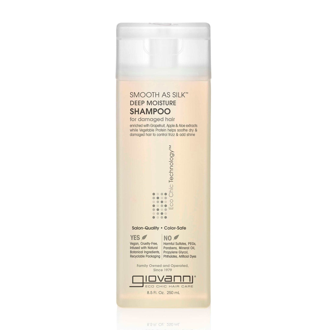 Giovanni Eco Chic Smooth As Silk Deep Moisture Shampoo - Champú hidratante - Curly Nest Spain