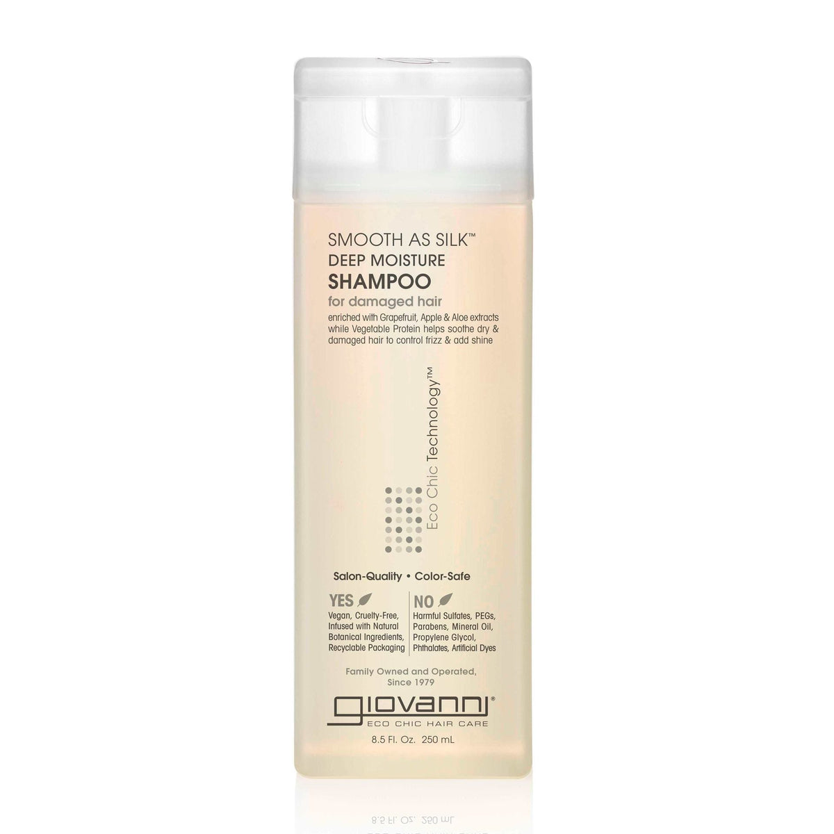 Giovanni Eco Chic Smooth As Silk Deep Moisture Shampoo - Champú hidratante - Curly Nest Spain