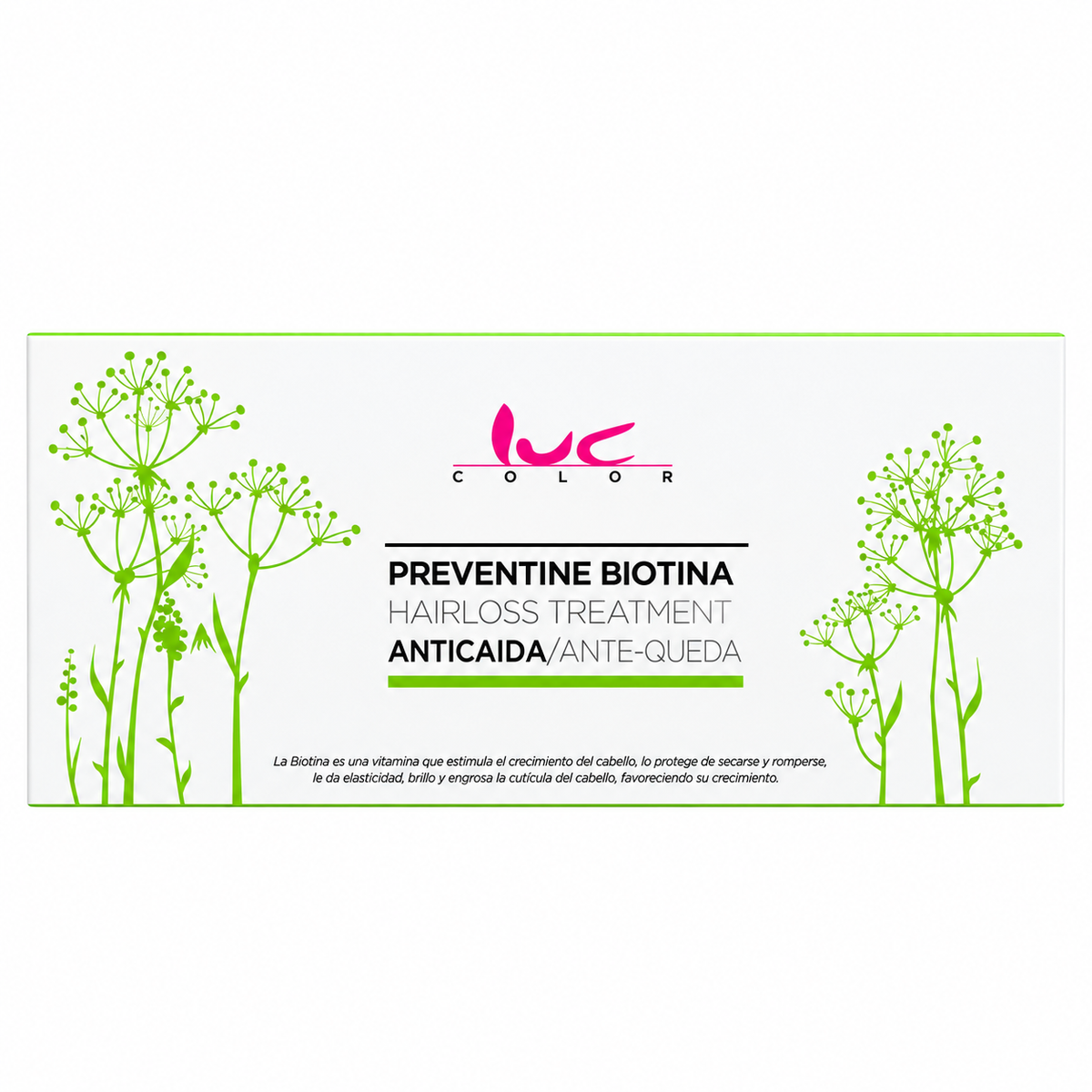 Luc Color Preventine Biotin Anti-Hair Loss 12x10ml - All - Curly Nest Spain