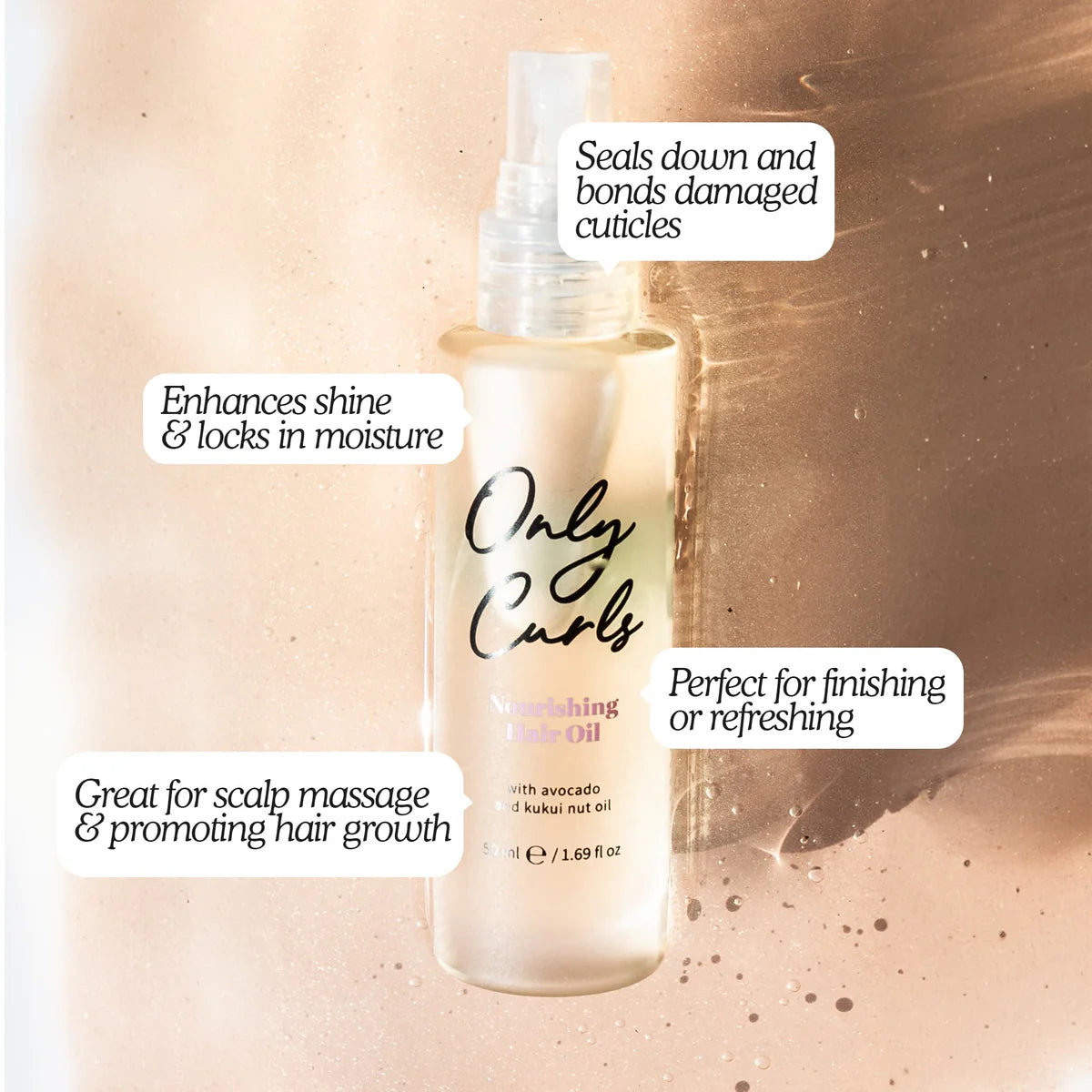 Only Curls Nourishing Hair Oil 50ml - Aceite capilar - Curly Nest Spain