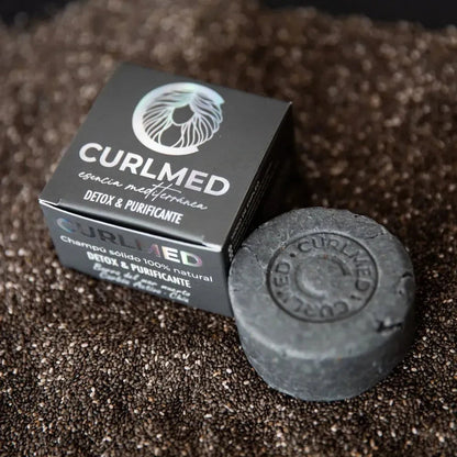 CurlMed Solid Detox and Purifying Shampoo 80g - Champú desintoxicante - Curly Nest Spain