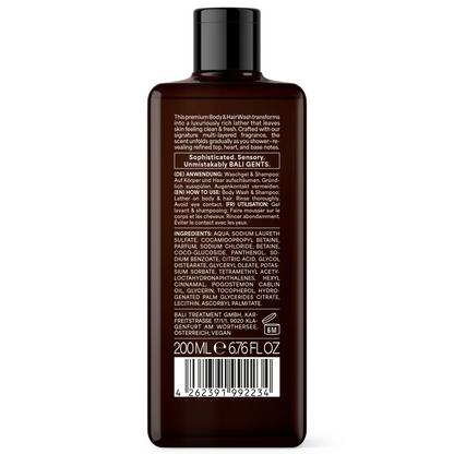 Bali Gents Bodywash Sandalwood Leather 7 200ml - Douchegel - Curly Nest Spain