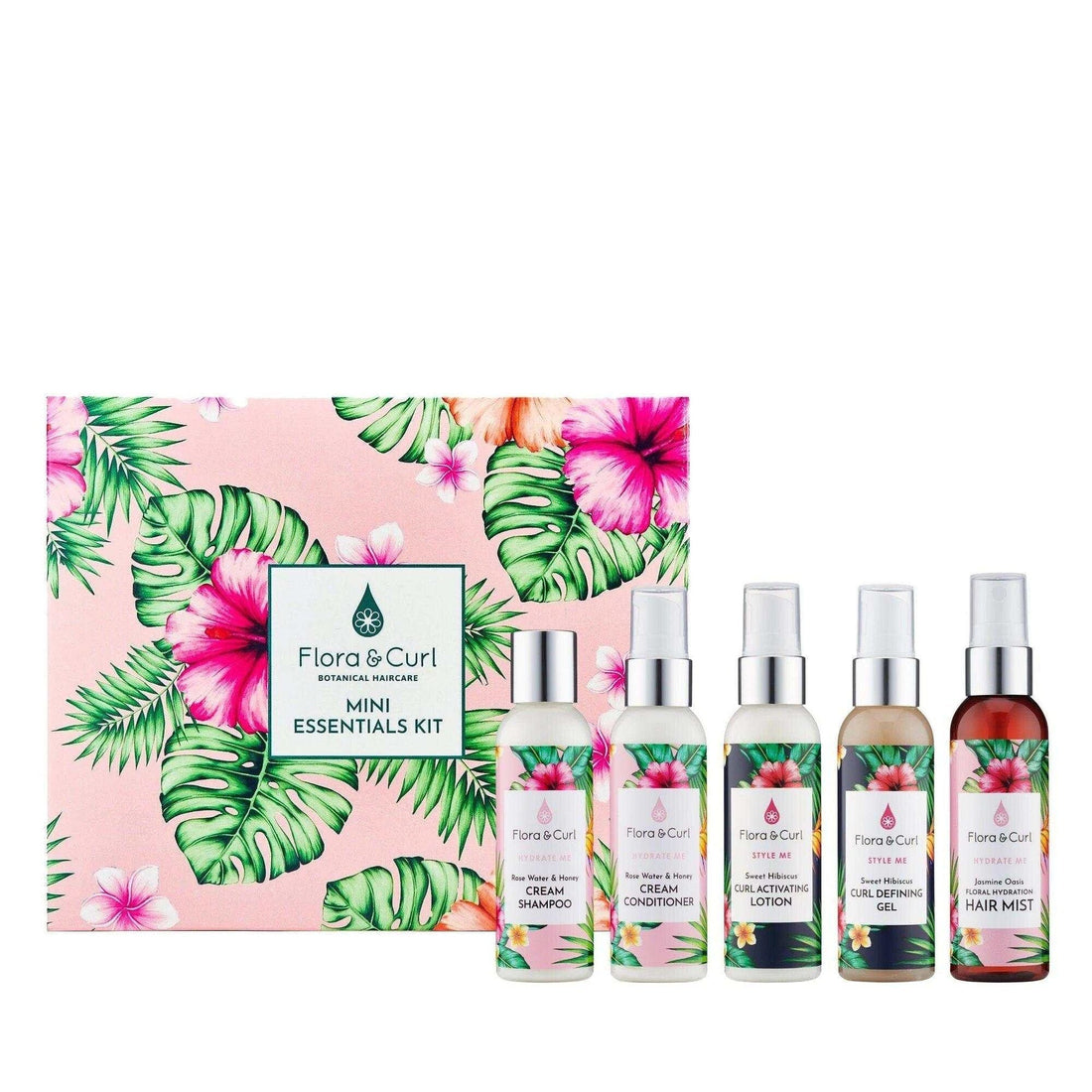 Flora &amp; Curl Mini Essentials Curl Kit - Set de cuidado capilar - Curly Nest Spain