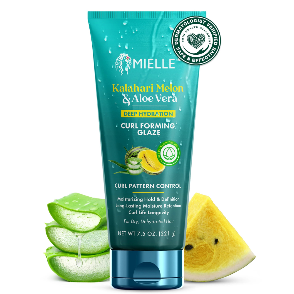 Mielle Kalahari Melon &amp; Aloe Vera Curl-Forming Glaze Gel 212g - Styling Gel - Curly Nest Spain