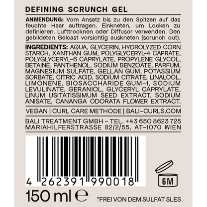 Bali Curls Defining Gel - Styling Gel - Curly Nest Spain