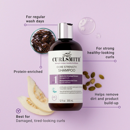 Curlsmith Core Strength Shampoo 355ml - Champú fortalecedor - Curly Nest Spain