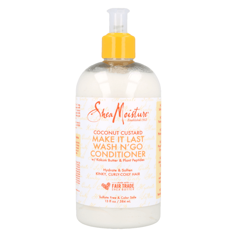 Shea Moisture Coconut Custard Wash &amp; Go Conditioner 384ml - Todo - Curly Nest Spain