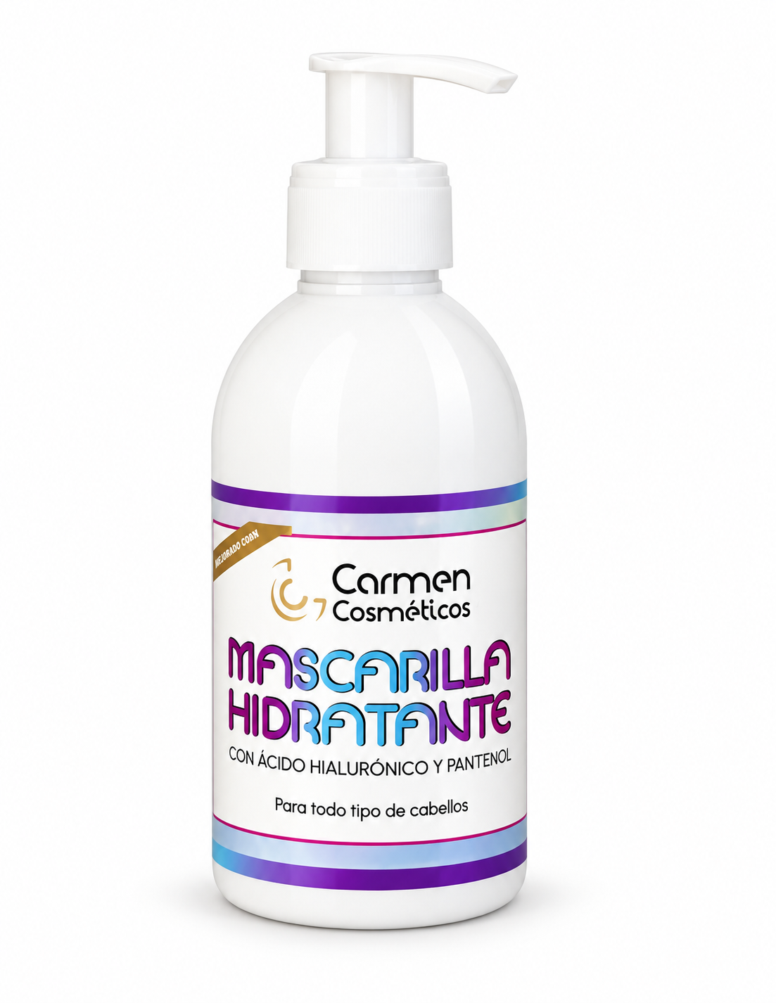 Carmen Cosmetics Moisturizing Mask with Hyaluronic Acid &amp; Dispenser 250ml - Mascarilla capilar - Curly Nest Spain