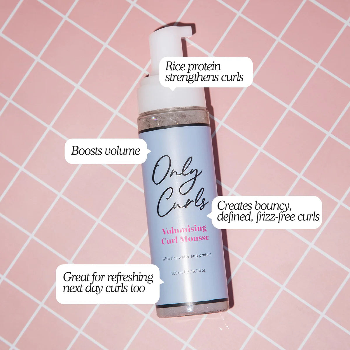 Only Curls Volumizing Curl Mousse 200ml - Espuma voluminizadora - Curly Nest Spain