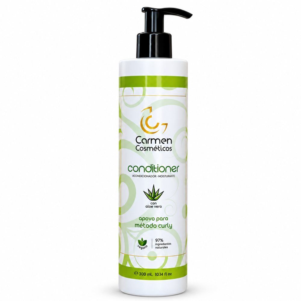 Carmen Cosmetics Vegan Curly Conditioner 300ml - Acondicionador hidratante - Curly Nest Spain