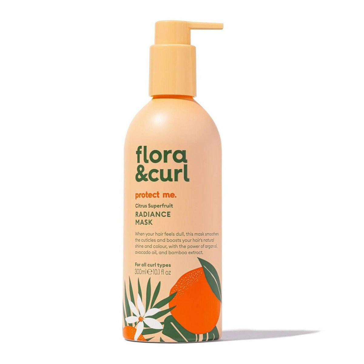 Flora &amp; Curl Protect Me Citrus Superfruit Radiance Mask 300ml - Mascarilla capilar - Curly Nest Spain