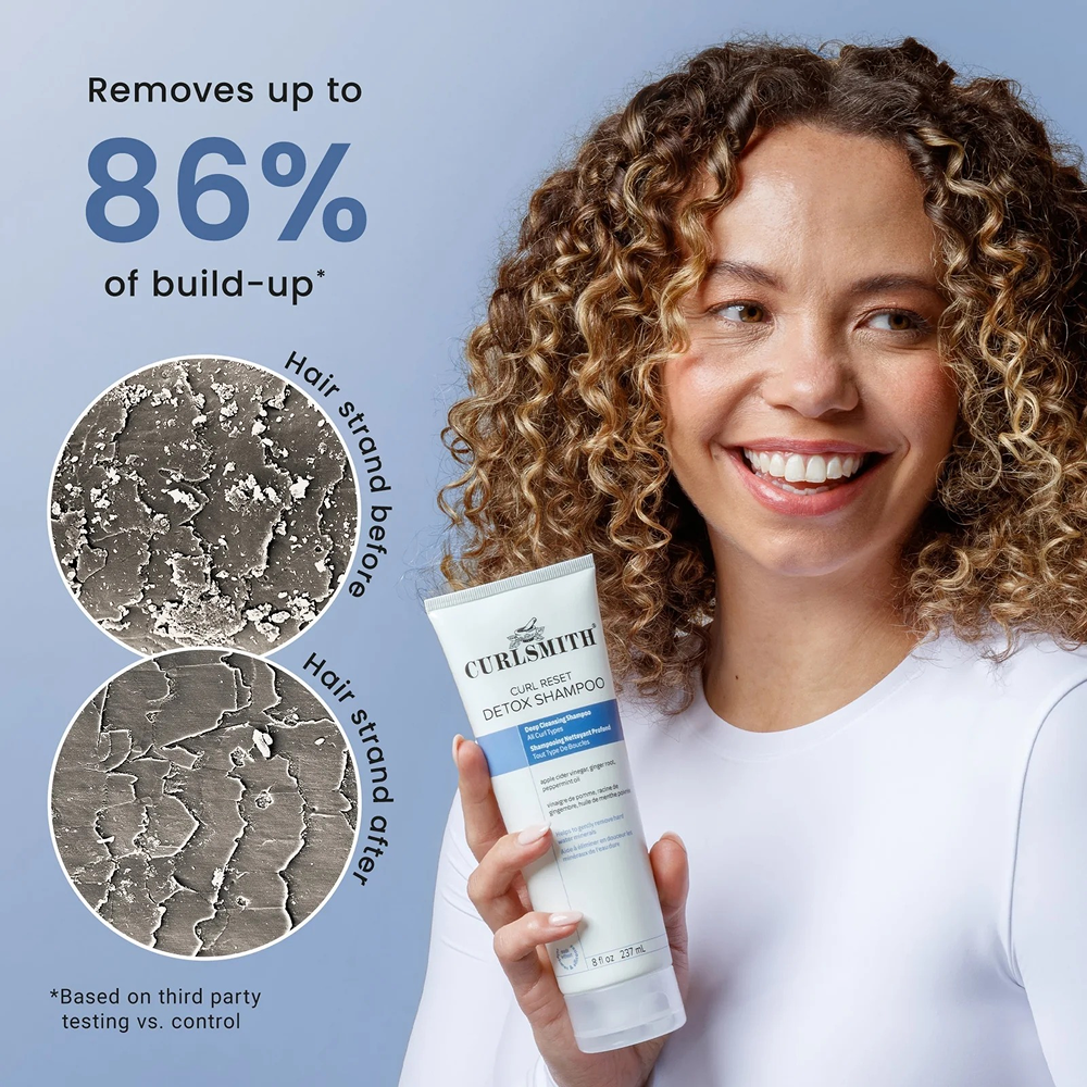 Curlsmith Curl Reset Detox Shampoo 237ml - Champú desintoxicante - Curly Nest Spain