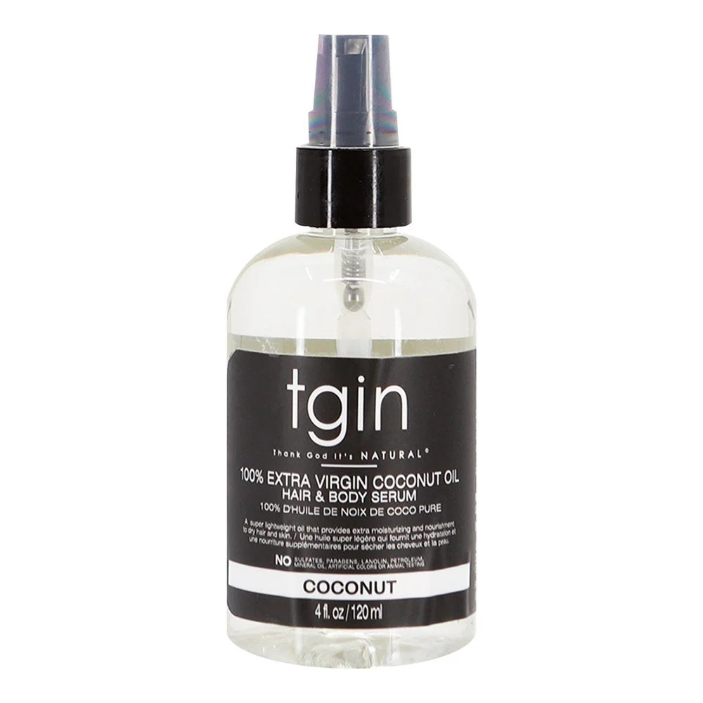 Tgin 100% Extra Virgin Coconut Oil Hair and Body Serum 4oz - Aceite multiusos - Curly Nest Spain
