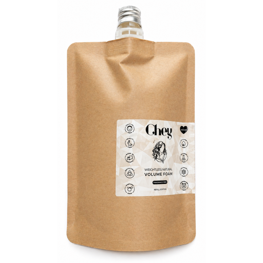 Chey Haircare Zero Waste Volume Foam Refill Pouch - Espuma voluminizadora - Curly Nest Spain