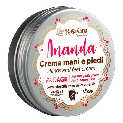 Rasayana Biocosmesi Ananda Hand &amp; Foot Cream 60ml - Hidratante para la piel - Curly Nest Spain