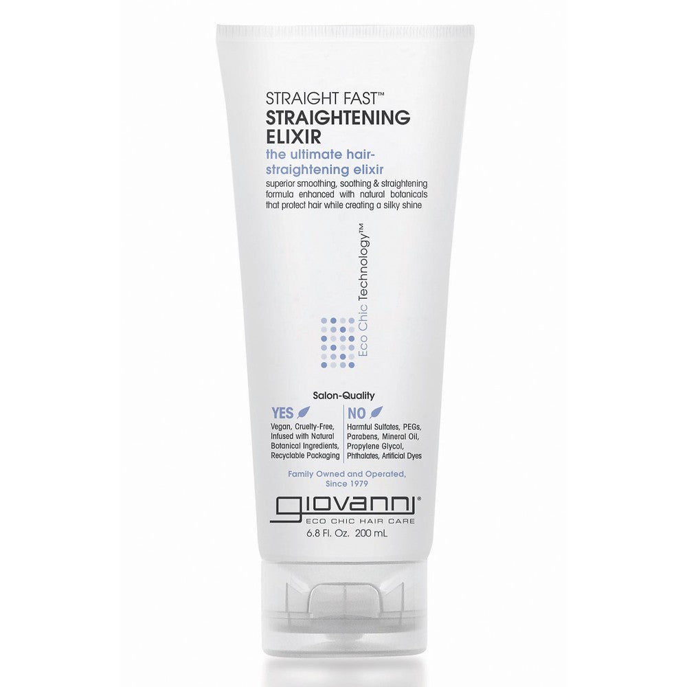 Giovanni Straight Fast Straightening Elixir 250ml - Styling Gel - Curly Nest Spain