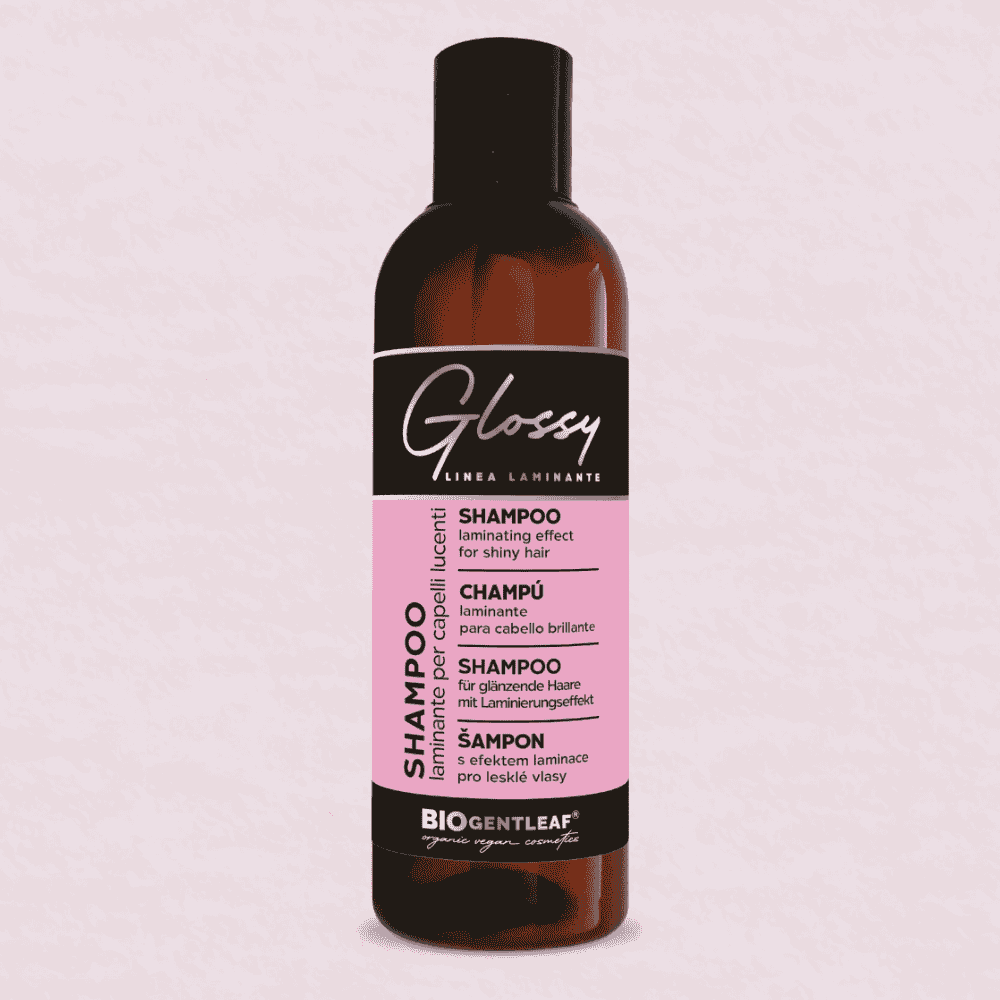 Bio Gentleaf Glossy Laminating Sulfate-Free Shampoo for Shiny Hair 200 ml - Champú suave - Curly Nest Spain