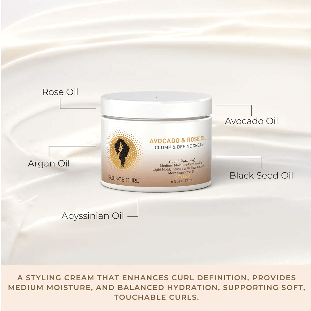 Bounce Curl Avocado &amp; Rose Oil Clump and Define Cream - Activador de rizos - Curly Nest Spain