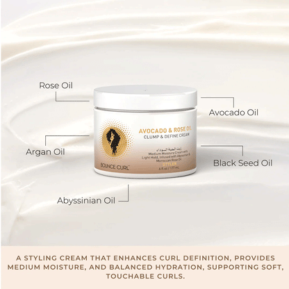 Bounce Curl Avocado &amp; Rose Oil Clump and Define Cream - Activador de rizos - Curly Nest Spain