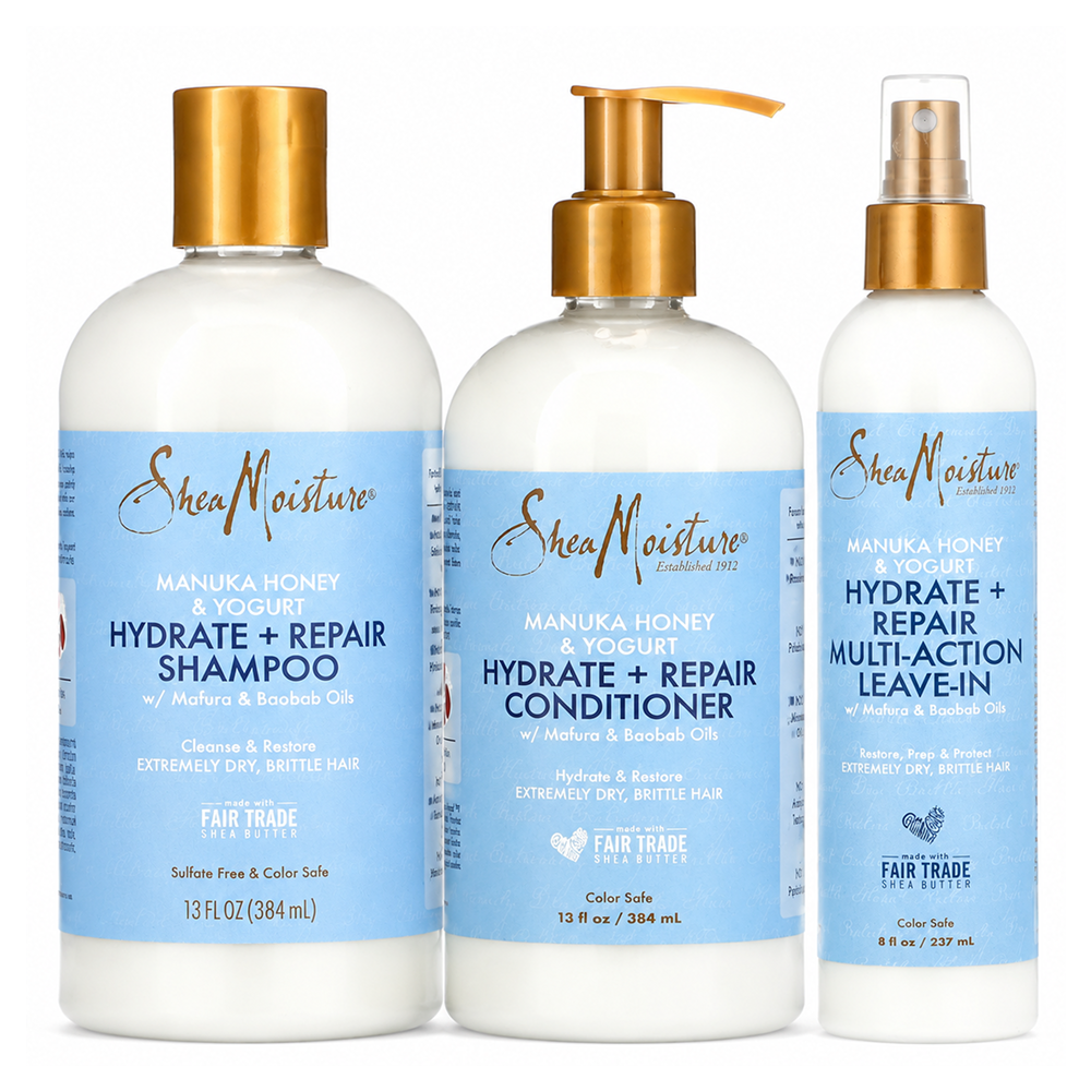 Shea Moisture Manuka Honey &amp; Yogurt Hydrate + Repair Pack - All - Curly Nest Spain