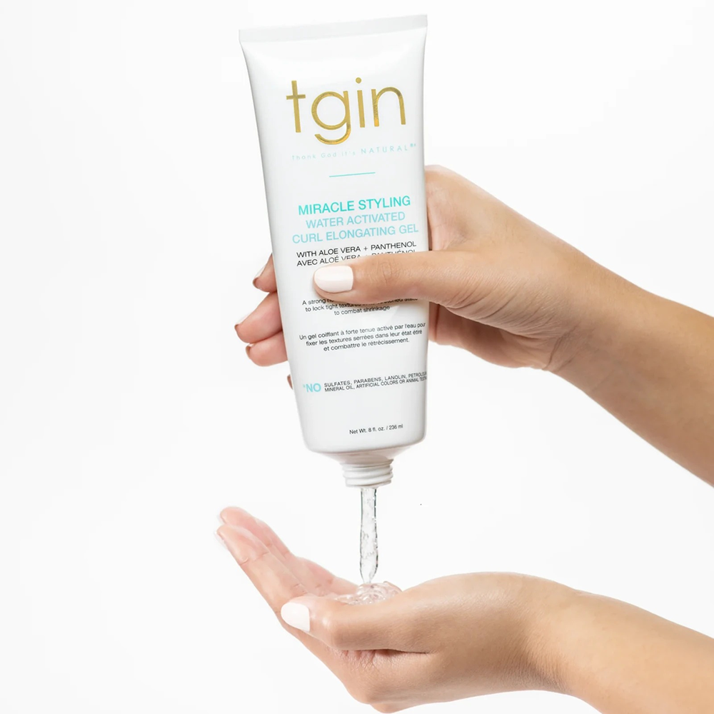 Tgin Miracle Styling Water Activated Curl Elongating Gel 8oz - Styling Gel - Curly Nest Spain