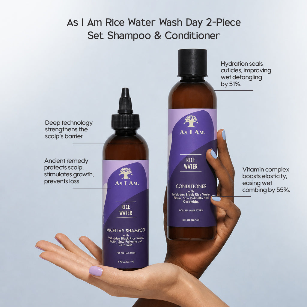As I Am Rice Water Wash Day Pack of 2 - All - Curly Nest Spain