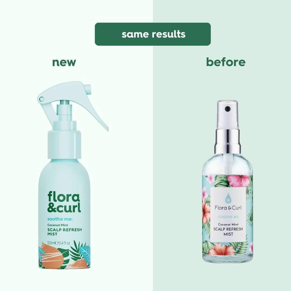 Flora &amp; Curl Soothe Me Coconut Mint Scalp Refresh Mist 100ml - Tratamiento del cuero cabelludo - Curly Nest Spain