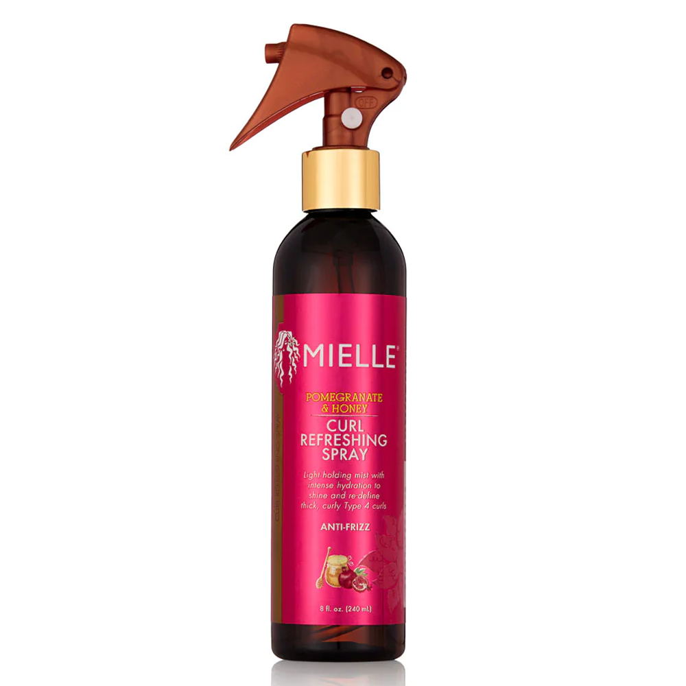 Mielle Pomegranate &amp; Honey Curl Refreshing Spray 240ml - Refrescante para rizos - Curly Nest Spain
