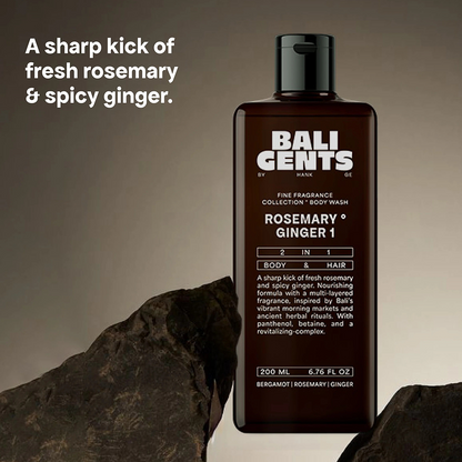 Bali Gents Bodywash Rosemary Ginger 1 200ml - Douchegel - Curly Nest Spain