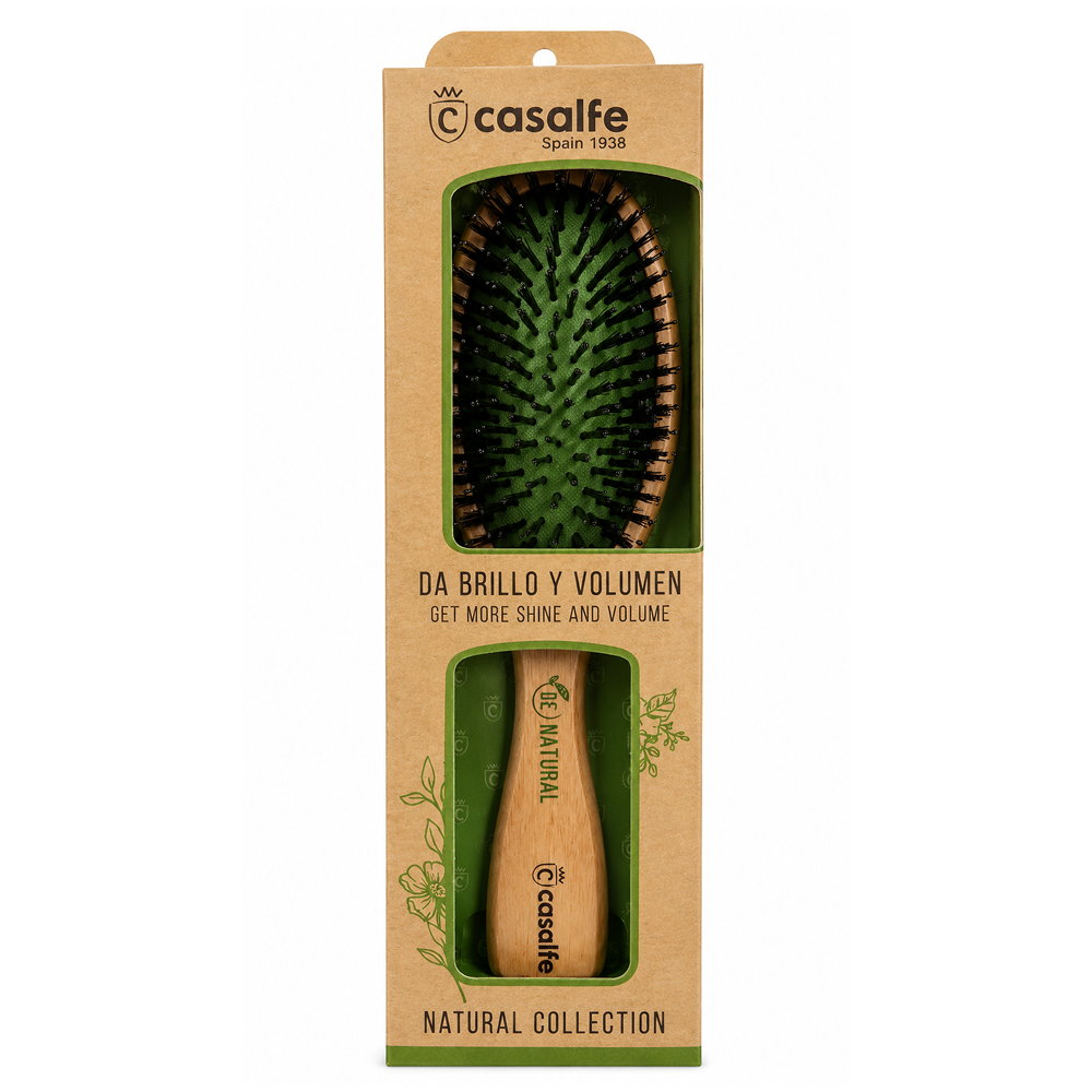 Casalfe Wooden Cushion Oval Brushes - Cepillo desenredante - Curly Nest Spain