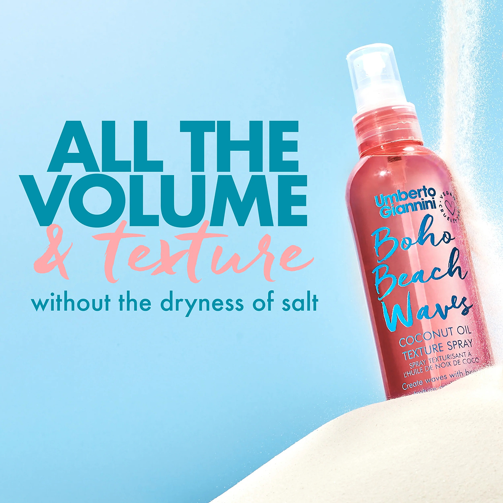 Umberto Giannini Boho Beach Waves Coconut Oil Texture Spray 200ml - All - Curly Nest Spain
